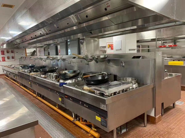 某餐廳商用廚具整體施工效果展示